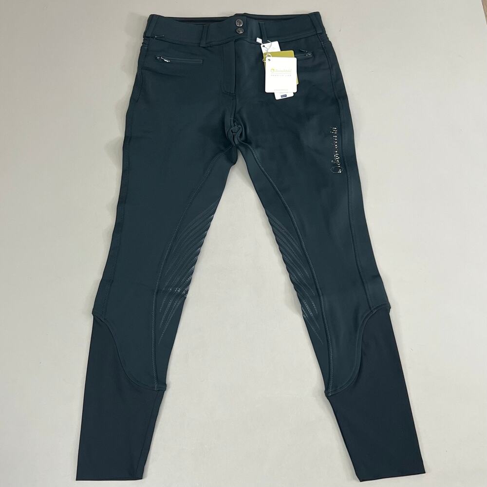 SAMSHIELD Clara Winter Equestrian Pants Women Sz US 26, UK 8, Moonless Night